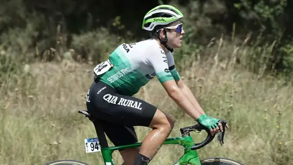 El ciclista Josu Etxeberria en una imagen subida por su equipo a redes sociales