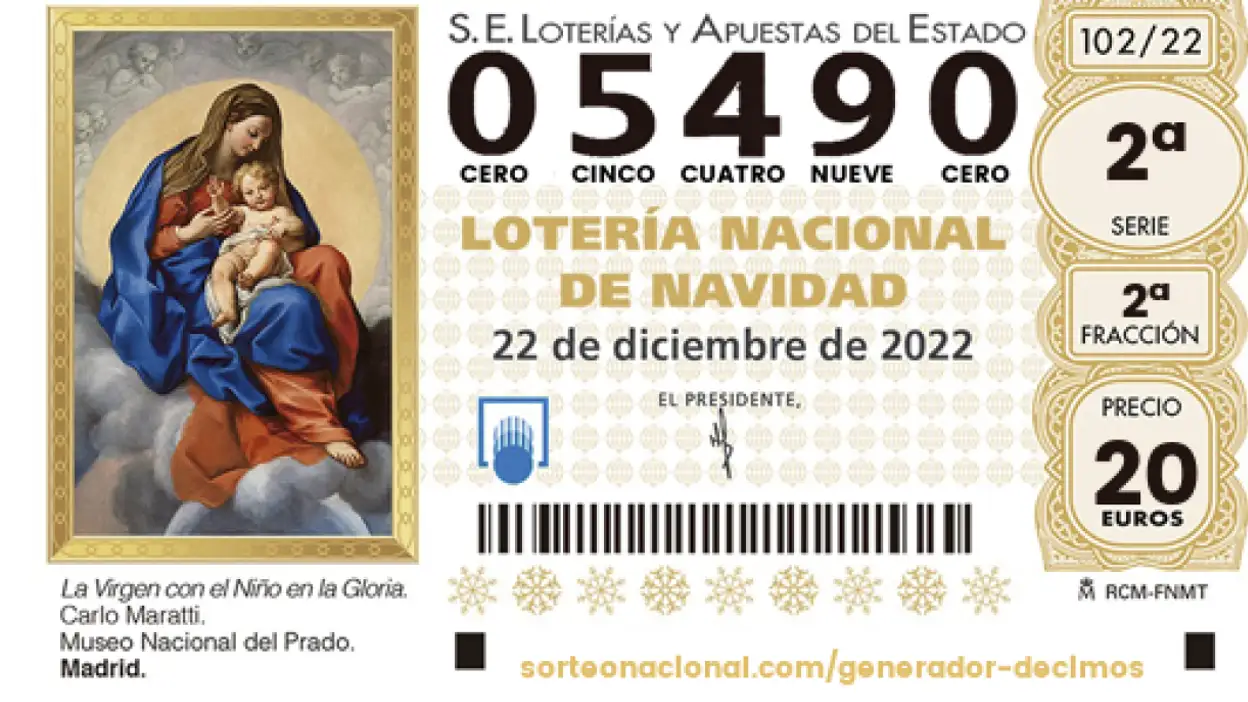 Gordo de la Loter&iacute;a de Navidad 2022