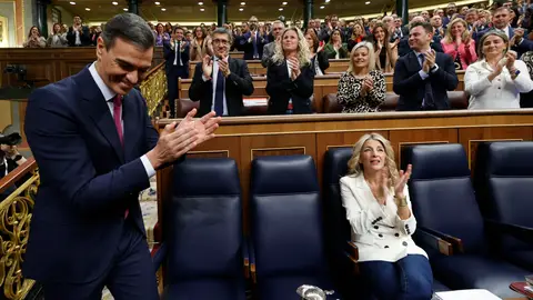 Imagen de archivo de Pedro Sánchez y Yolanda Díaz Imagen de archivo de Pedro Sánchez y Yolanda Díaz