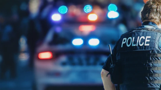 Imagen de archivo de un policía en EEUU Imagen de archivo de un policía en EEUU