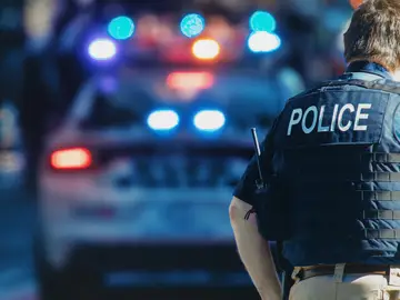 Imagen de archivo de un policía en EEUU Imagen de archivo de un policía en EEUU