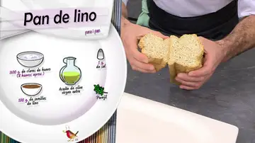 Ingredientes pan de lino