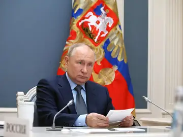 Vladimir Putin durante su intervención en el G-20 Vladimir Putin durante su intervención en el G-20