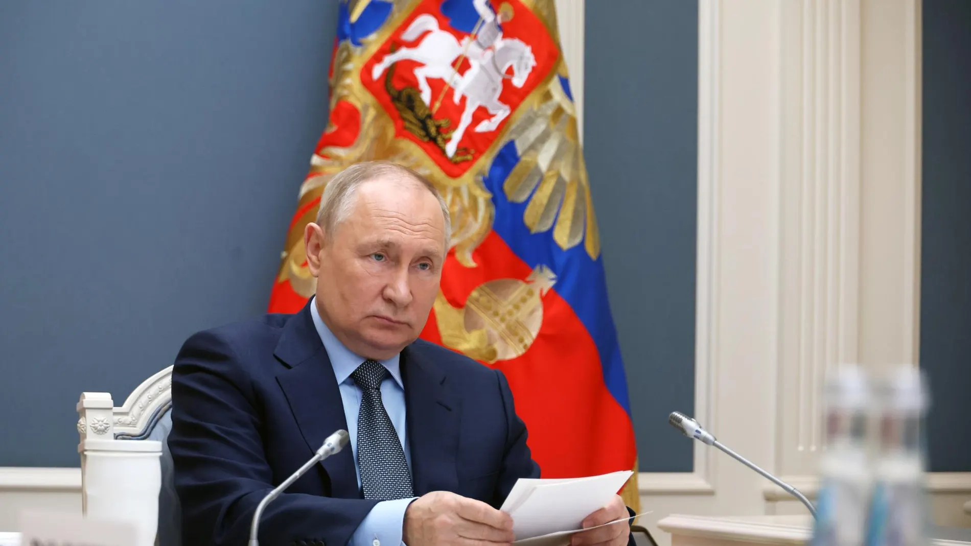 Vladimir Putin durante su intervención en el G-20