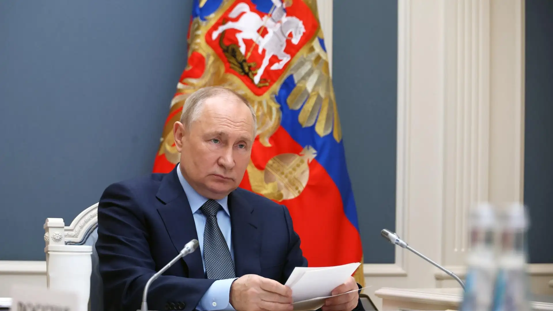 Vladimir Putin durante su intervenci&oacute;n en el G-20