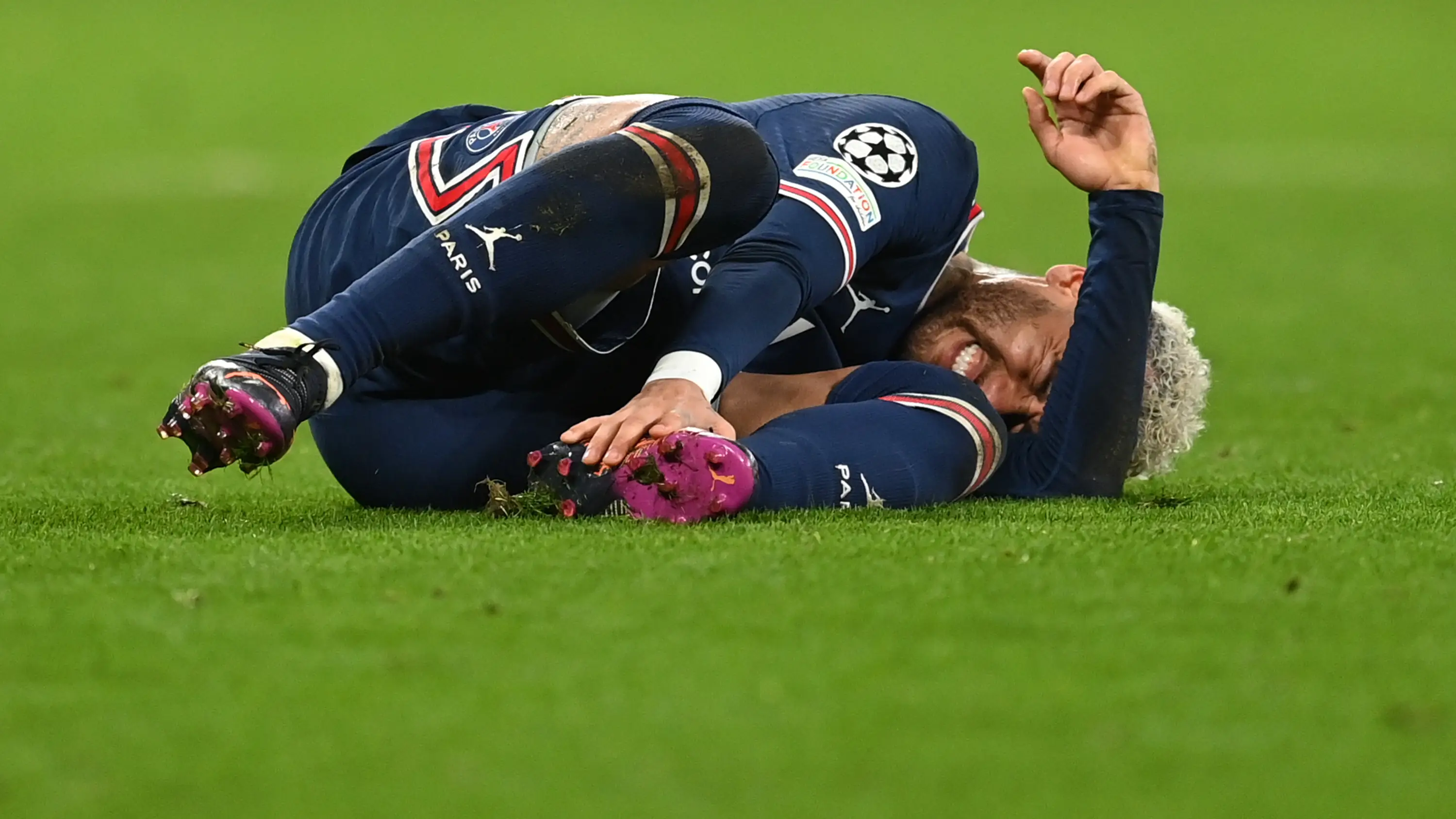 Neymar, lesionado con el PSG