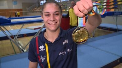 Melania Rodríguez, campeona del mundo en doble mini-tramp: 