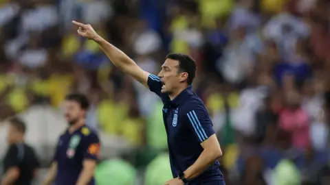 Lionel Scaloni, en Maracaná Lionel Scaloni, en Maracaná