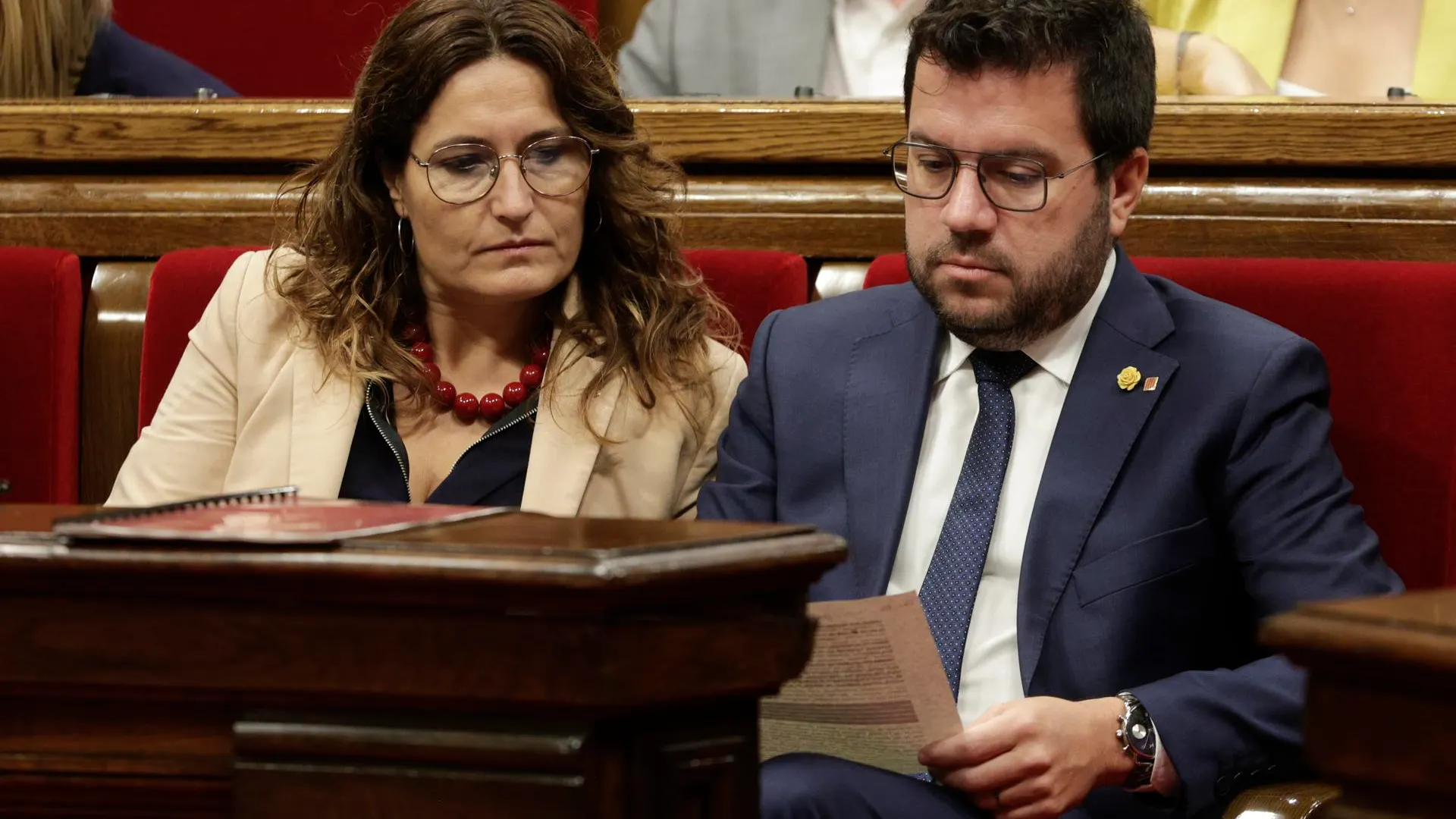 Laura Vilagrà (i) y Pere Aragonès (d) Laura Vilagrà (i) y Pere Aragonès (d)