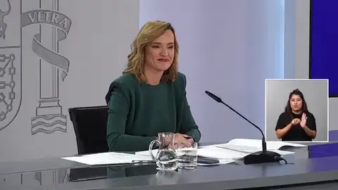 Pilar Alegría Pilar Alegría, la última de una larga lista de portavoces del Gobierno