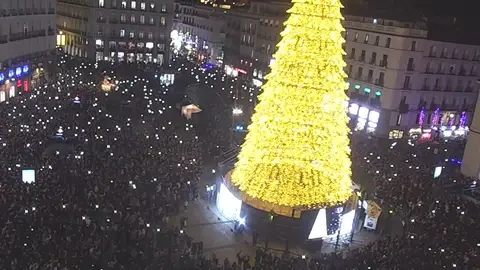 Encendido de las luces en Madrid