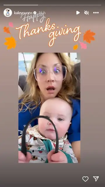 La cara de Kaley Cuoco cuando su hija dice mamá por primera vez La cara de Kaley Cuoco cuando su hija dice mamá por primera vez