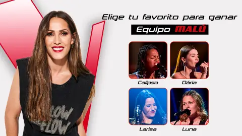 ¿Quién es tu favorito en el equipo de Malú? Tú decides con tu voto ¿Quién es tu favorito en el equipo de Malú?