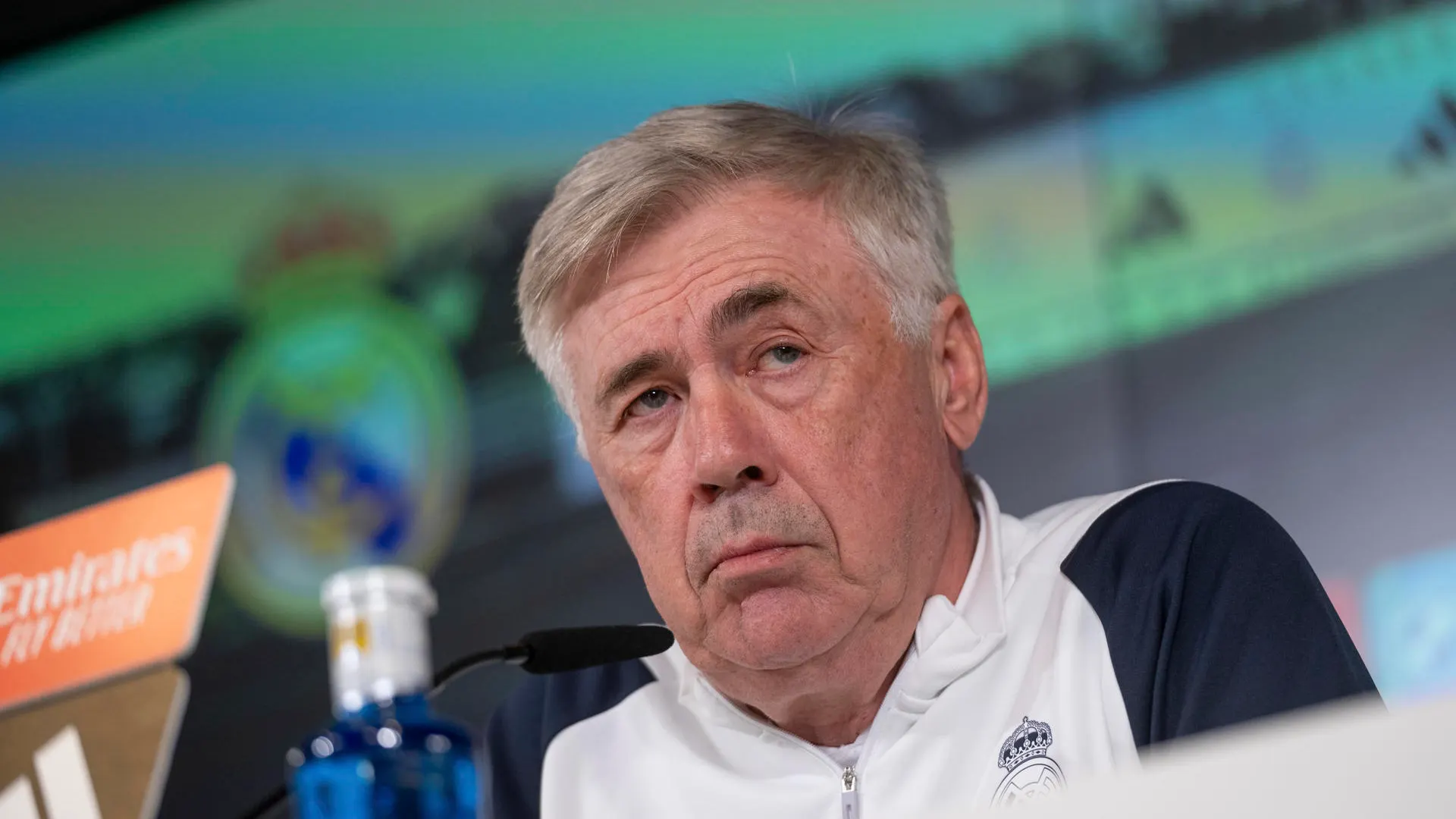 Ancelotti, en rueda de prensa antes del partido ante el C&aacute;diz