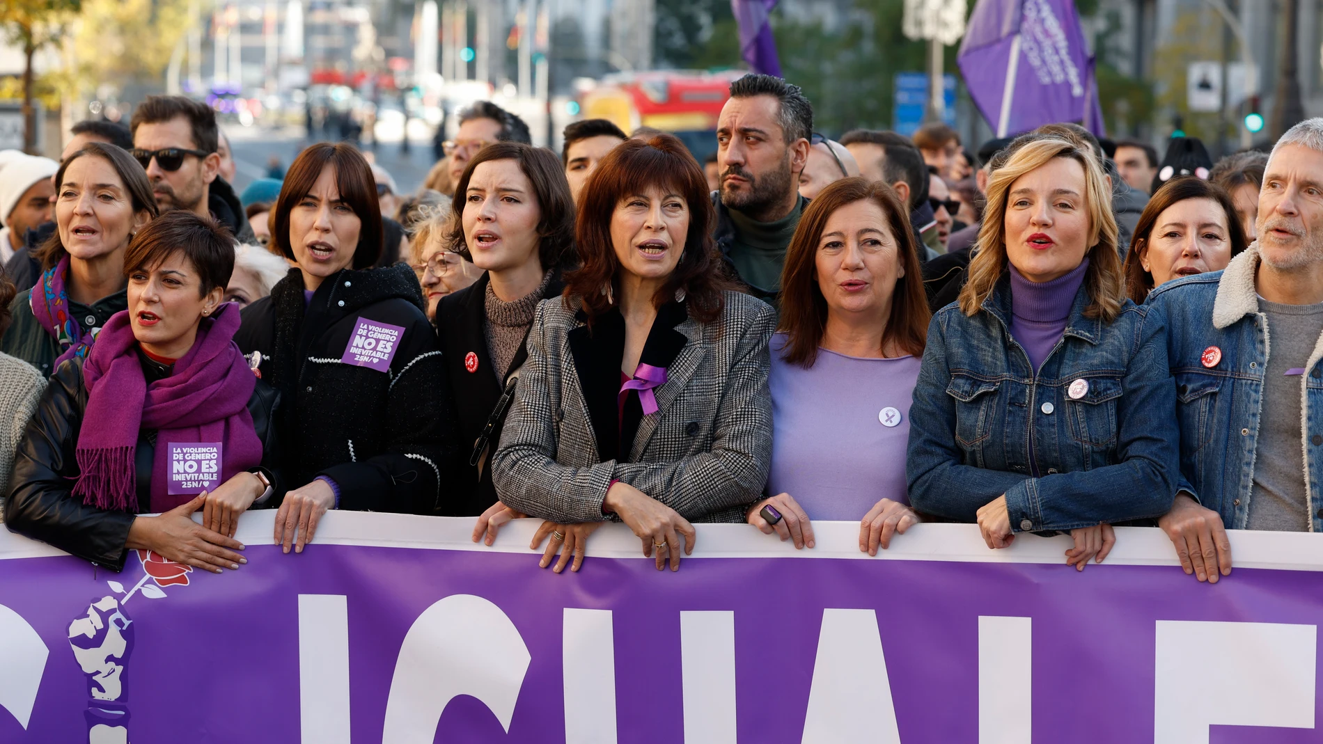 Imagen de la manifestación en Madrid por el 25N