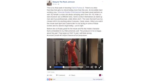 Post de Dwayne Johnson Post de Dwayne Johnson