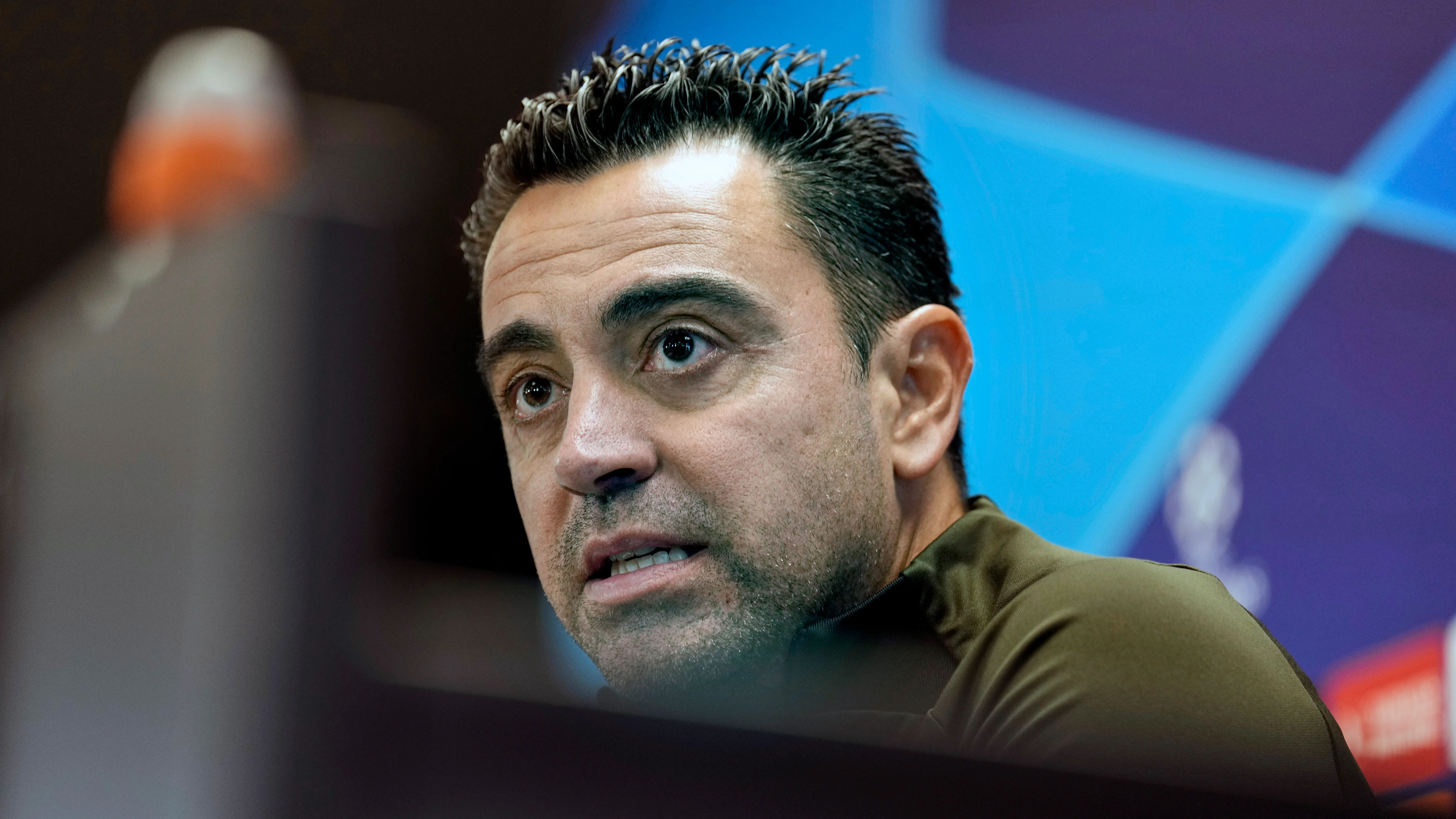 Xavi Hernández, en rueda de prensa Xavi Hernández, en rueda de prensa