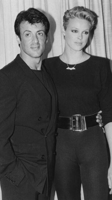 Sylvester Stallone y Brigitte Nielsen en 1986