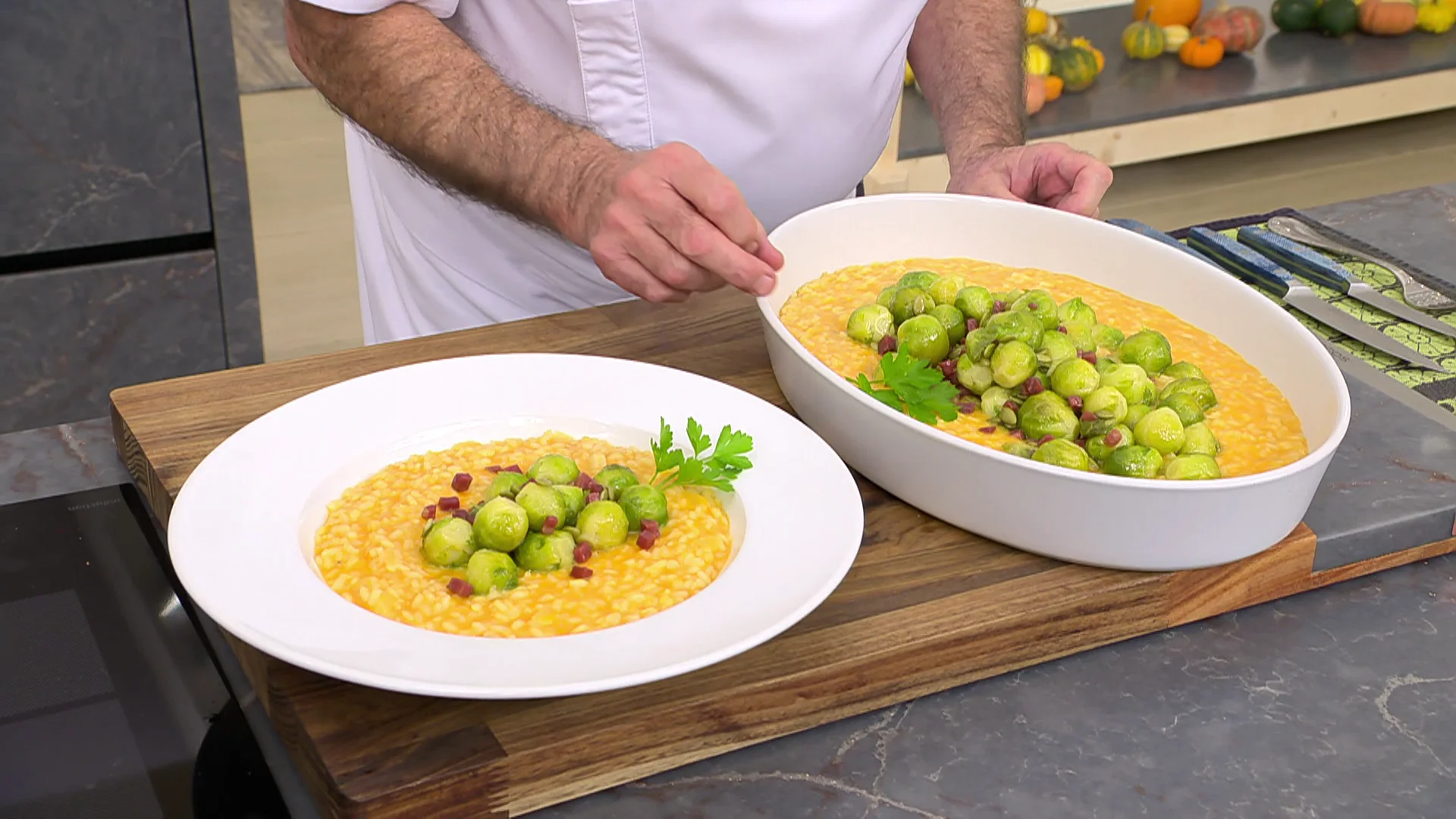 Argui&ntilde;ano: receta de coles de Bruselas con arroz paso a paso