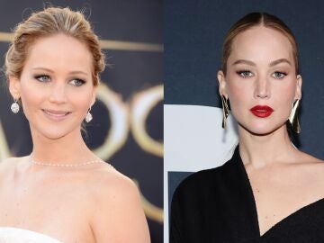 Jennifer Lawrence al ganar el Oscar y ahora