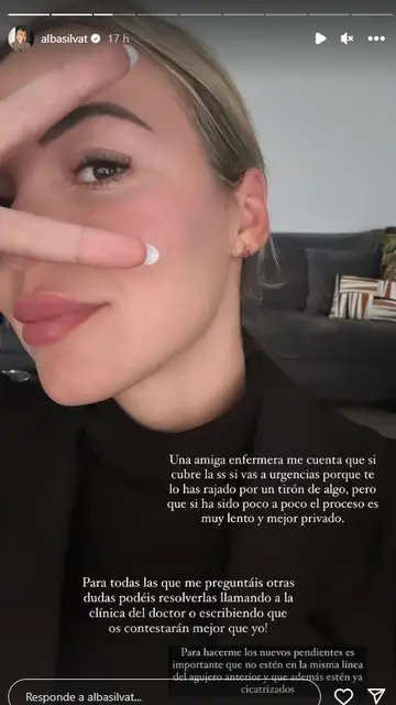 Alba Silva enseña el retoque estético al que se ha sometido Alba Silva enseña el retoque estético al que se ha sometido