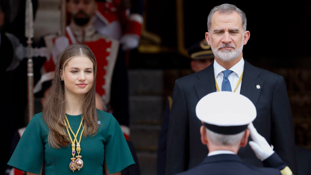 El rey y la princesa Leonor El rey y la princesa Leonor