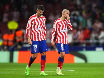 Álvaro Morata y Antoine Griezmann en un partido del Atlético de Madrid Álvaro Morata y Antoine Griezmann en un partido del Atlético de Madrid