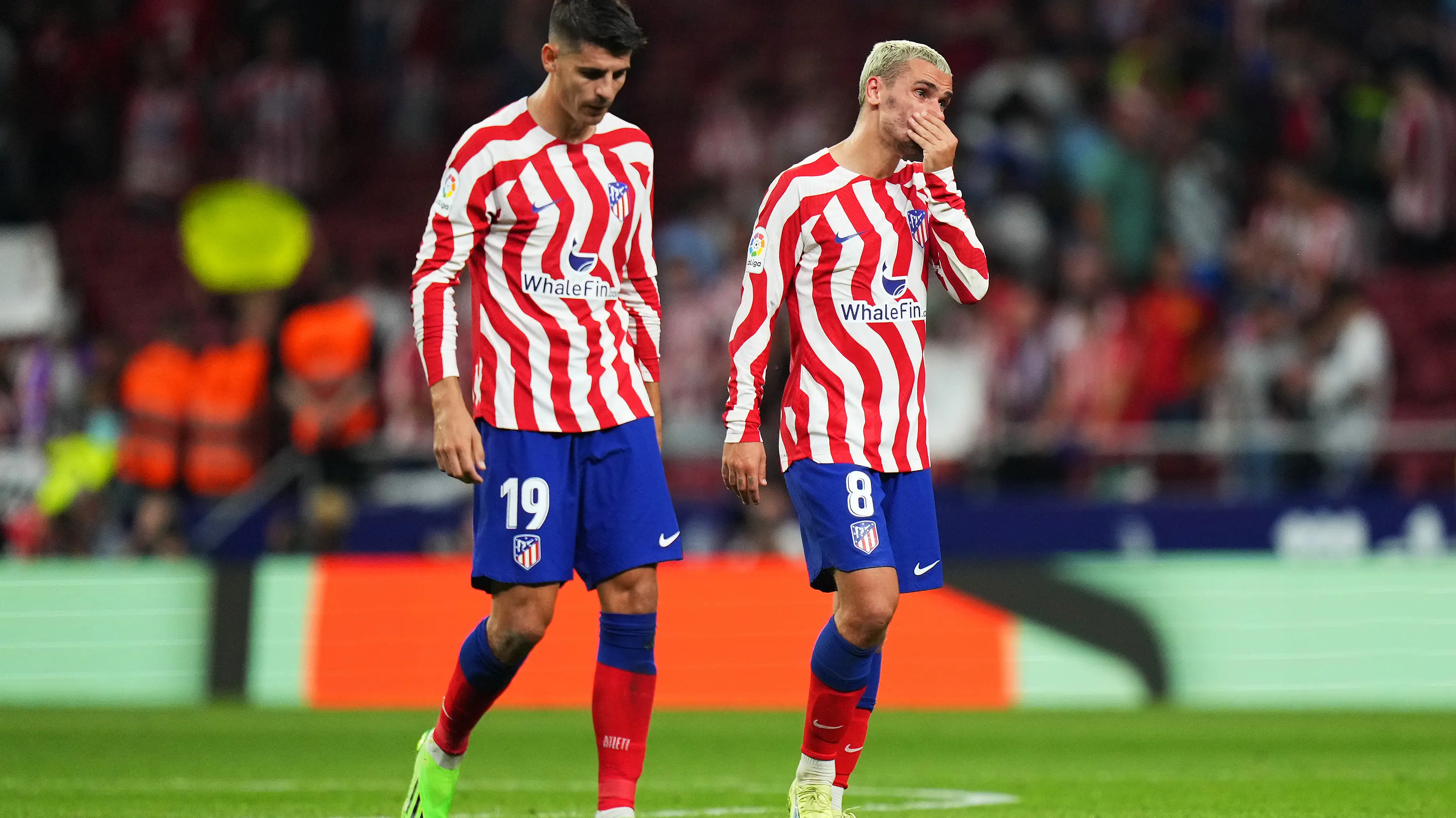 Álvaro Morata y Antoine Griezmann en un partido del Atlético de Madrid Álvaro Morata y Antoine Griezmann en un partido del Atlético de Madrid