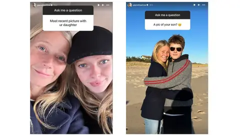 Gwyneth Paltrow con sus hijos Gwyneth Paltrow con sus hijos