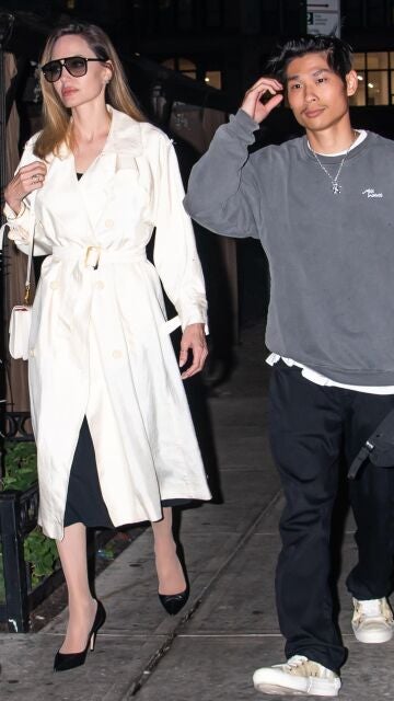 Angelina Jolie y su hijo Pax en Nueva York