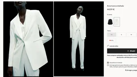 Traje blanco Traje blanco
