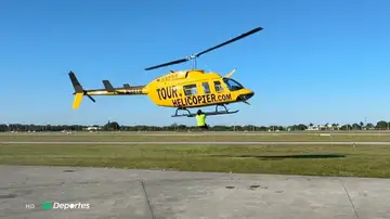 El nuevo récord Guinness de Alejandro Soler: ¡26 dominadas colgado de la pata de un helicóptero!