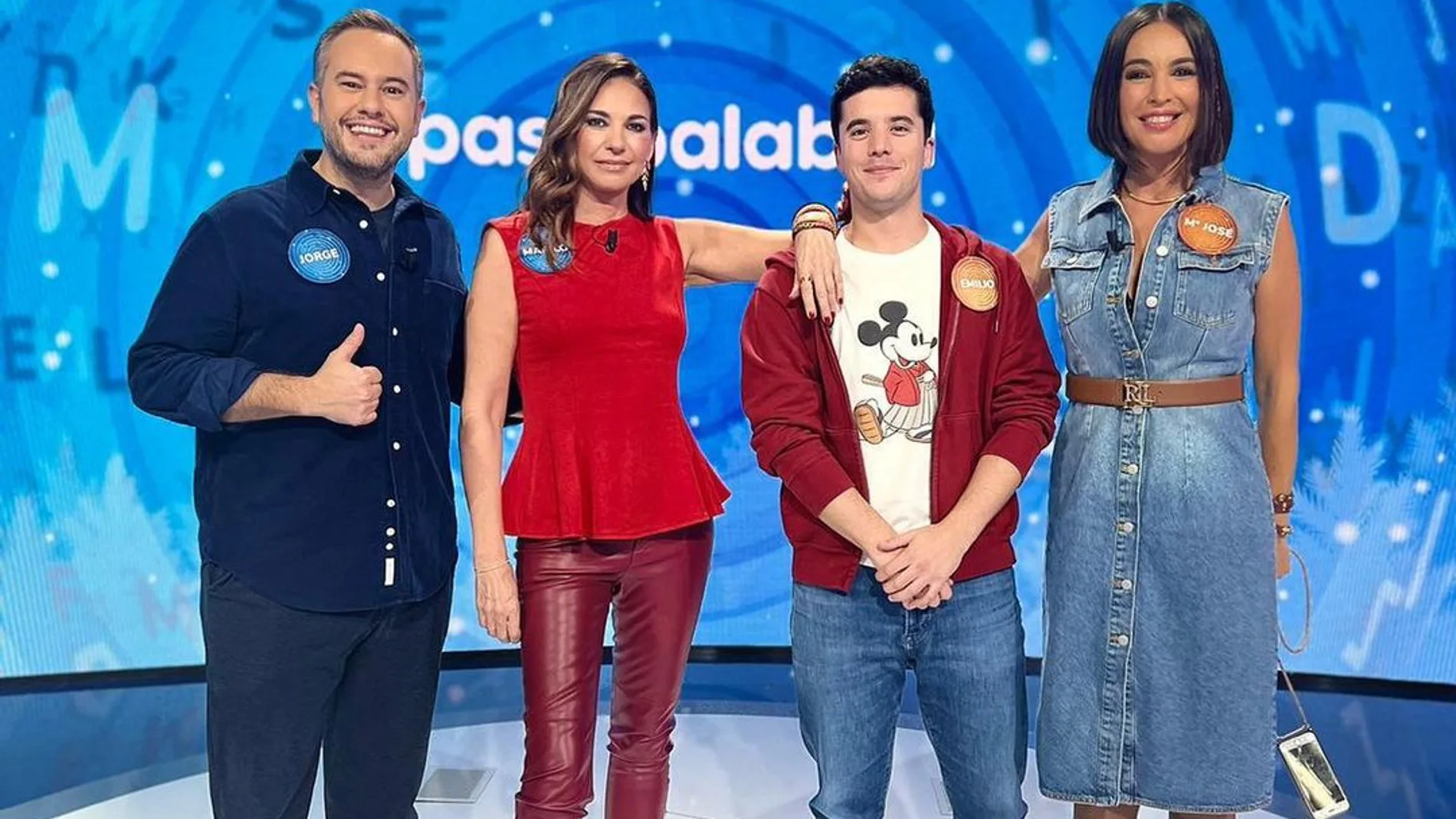 Mariló Montero, Jorge Blass, Emilio Doménech y María José Besora estrenan diciembre en Pasapalabra