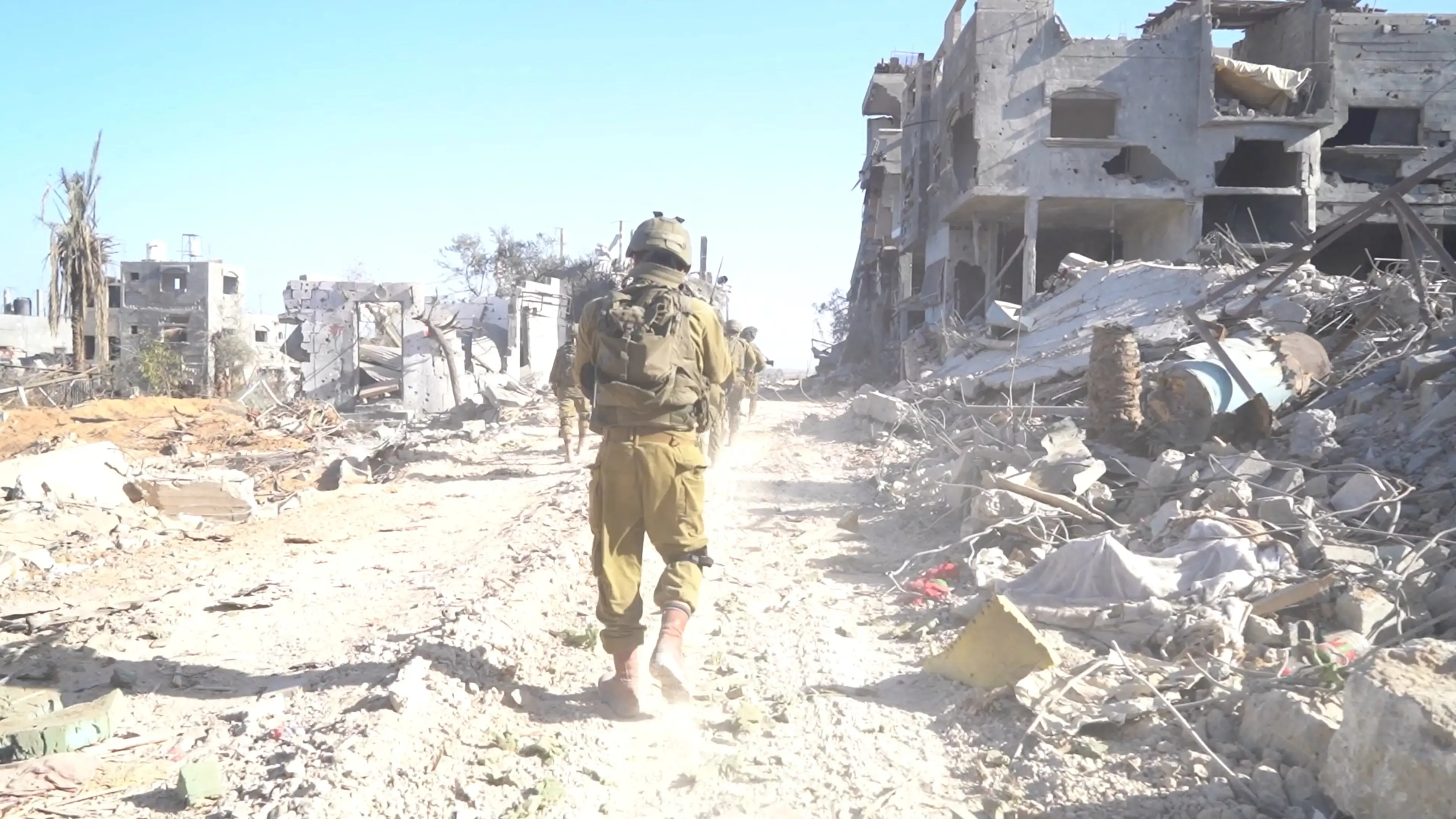 Imagen de un soldado en Gaza
