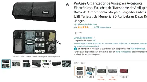 Organizador de accesorios electrónicos Organizador de accesorios electrónicos