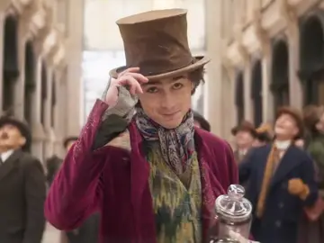Timothée Chalamet como Wonka Timothée Chalamet como Wonka
