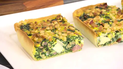 Quiche de espinacas, bacon y queso de cabra: “Ideal para cualquier cena” Quiche de espinacas, bacon y queso de cabra: “Ideal para cualquier cena”
