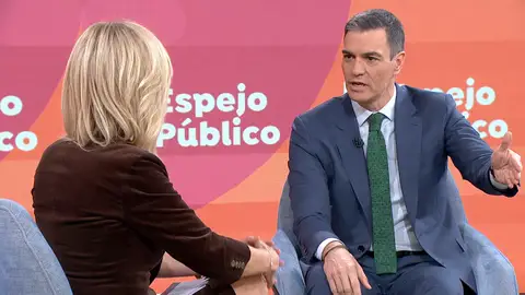 Pedro Sánchez, en Espejo Público con Susanna Griso