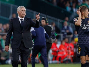 Carlo Ancelotti, en el Benito Villamarín