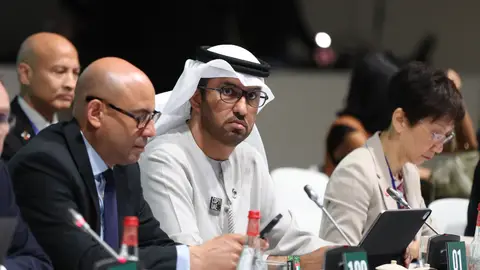 Imagen del presidente de la COP28, Sultán al Yaber Imagen del presidente de la COP28, Sultán al Yaber