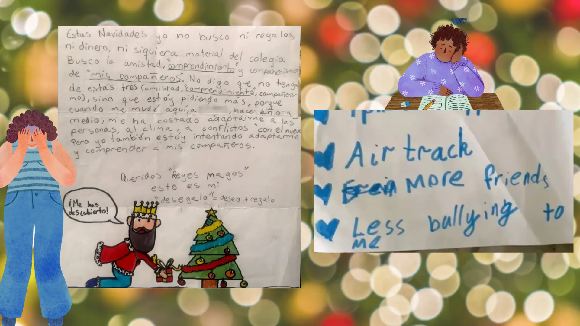 Cartas de navidad escritas por ni&ntilde;os que reflejan el bullying que sufren