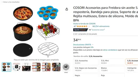 Pack accesorios freidora de aire Pack accesorios freidora de aire