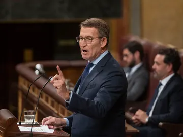 Feijóo en el debate de la amnistía Feijóo en el debate de la amnistía