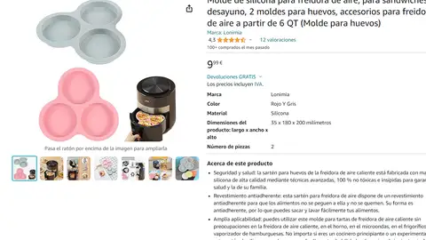 Moldes para freidora de aire Moldes para freidora de aire