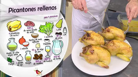 Ingredientes Picantones rellenos Ingredientes Picantones rellenos