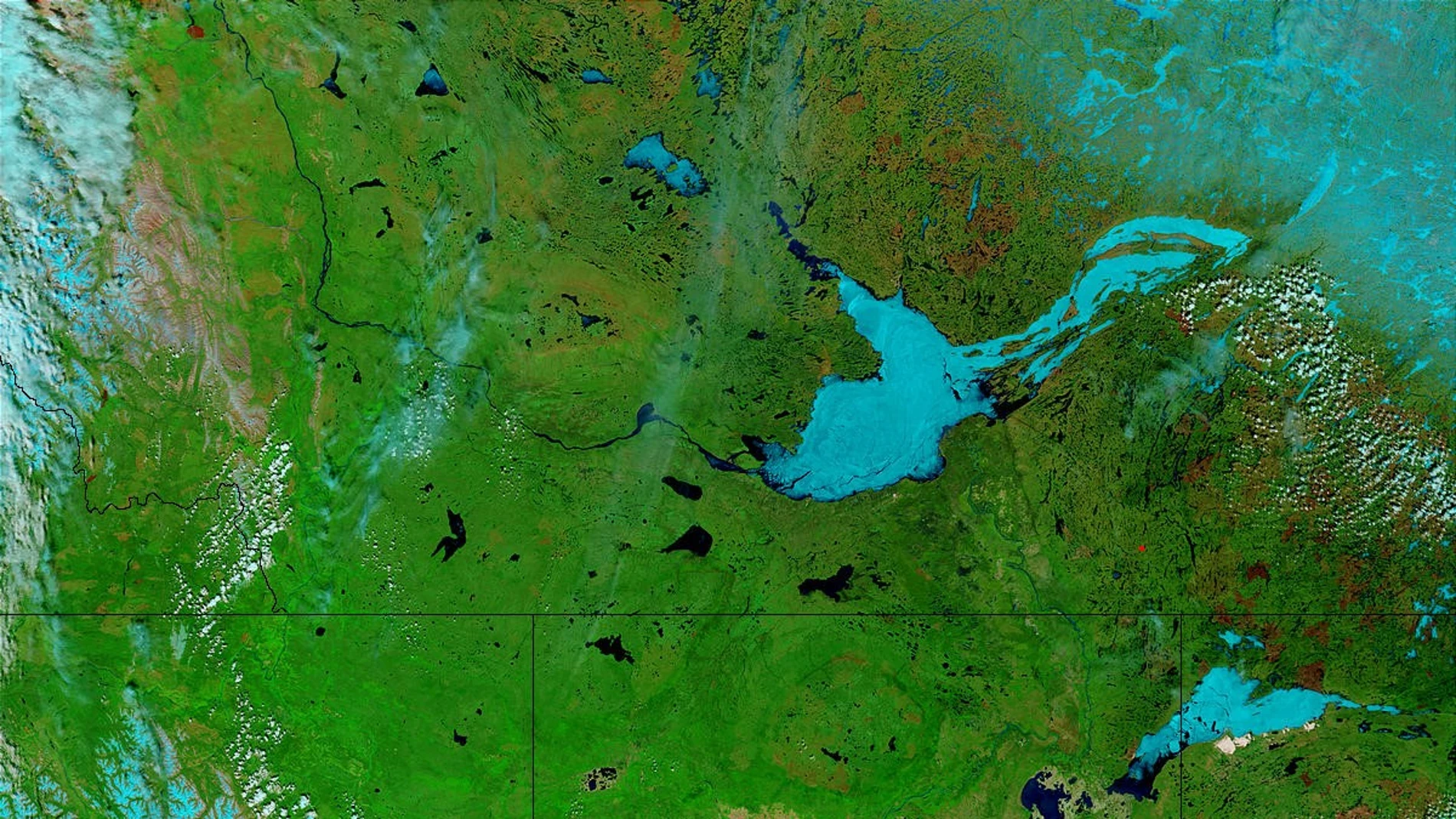 Imagen del satélite &#39;Terra&#39;, del programa MODIS de la NASA.