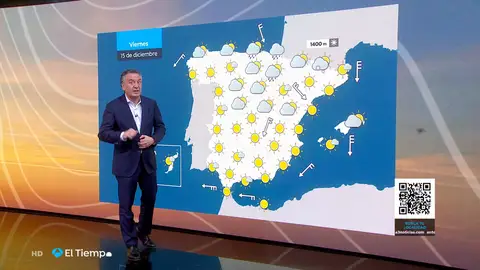 Roberto Brasero avisa de la llegada de un 'anticiclonazo': "Tiempo de heladas y sol, sin lluvias destacables" Roberto Brasero avisa de la llegada de un 'anticiclonazo': "Tiempo de heladas y sol, sin lluvias destacables"