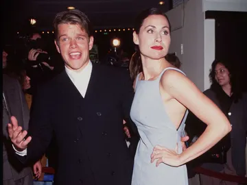 Matt Damon y Minnie Driver en la premiere de Will Hunting Matt Damon y Minnie Driver en la premiere de Will Hunting
