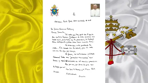La emotiva carta del papa Francisco a una catequista ciega de 97 años de Lanzarote La emotiva carta del papa Francisco a una catequista ciega de 97 años de Lanzarote