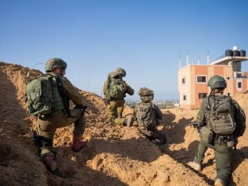 Soldados israelíes durante una operación militar en la Franja de Gaza